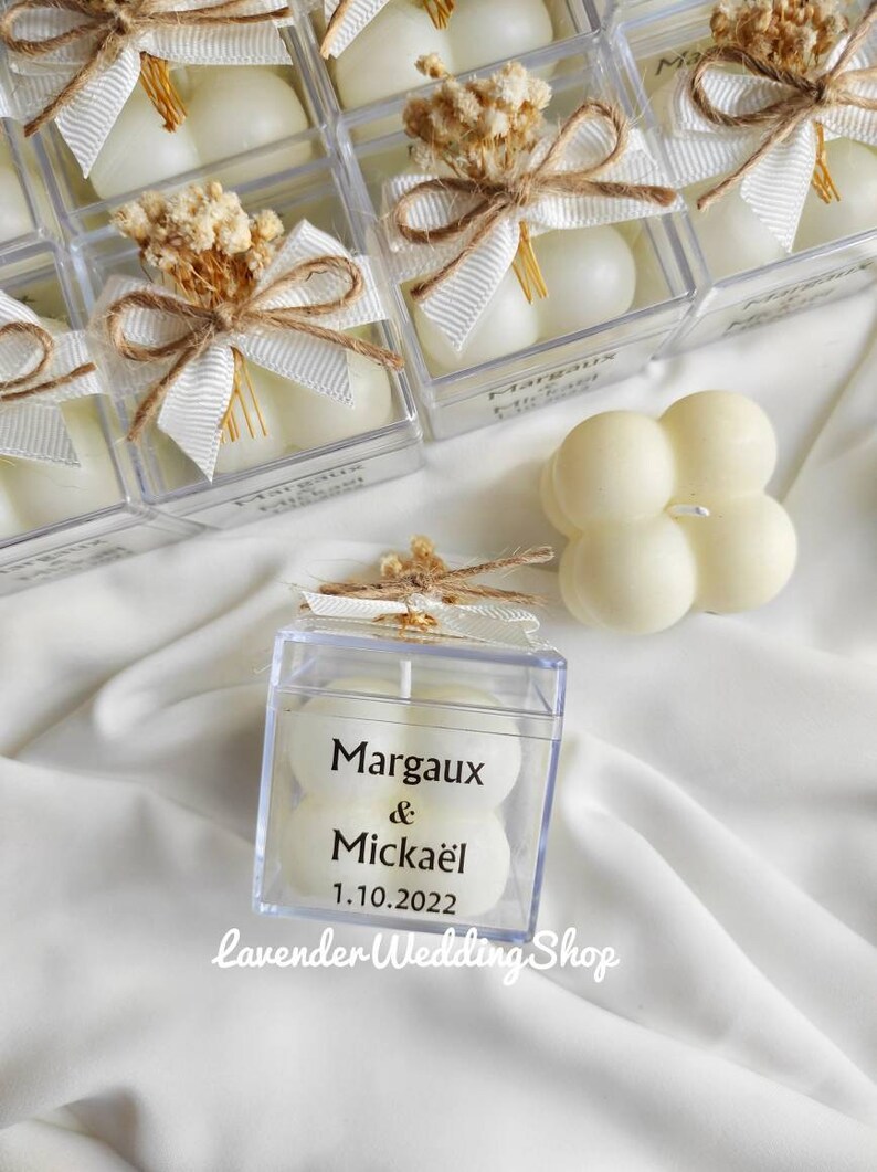 Wedding Candle Favors Wedding Party Mini Bubble Candle Bulk Etsy