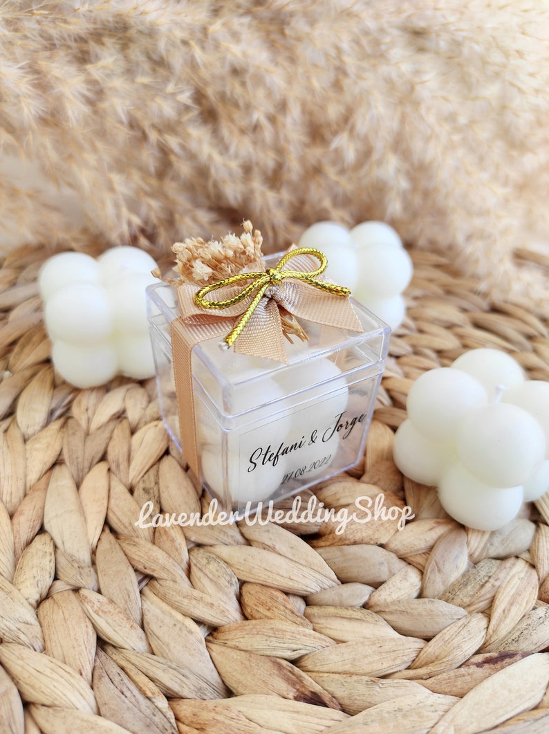 Bubble Candle Wedding Favors for Guests in Bulk Candle Favor Etsy