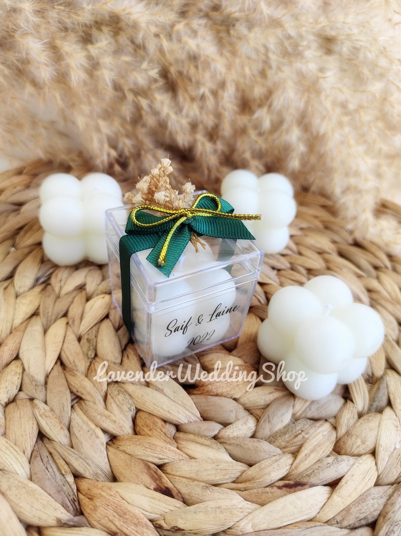 Bulk Mini Bubble Candle Favors Wedding Candle Favors Henna Etsy