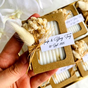 Mini Soap Party Favors, 9 Color Flower Options, Handmade Soap for Engagement Guest, Eco Friendly Bridal Baby Shower, Lavender Stenced Soap