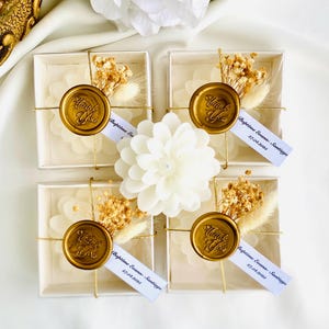 Personalized Wedding Favor, Wedding Candle, Lotus Favor For Guest in Bulk, Bridal Shower Gift, Baby Shower Gift, Engagement Thank You Gift