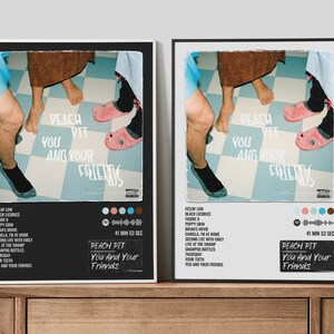 Peach Pit Poster You And Your Friends Poster Album Cover Etsy