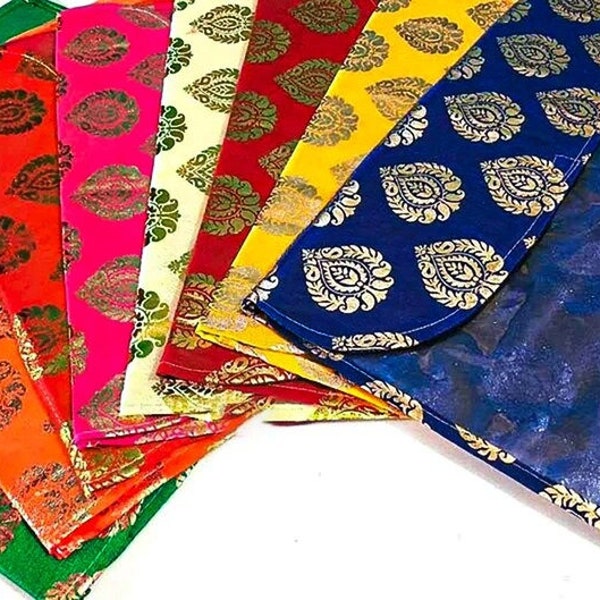 Copertina Saree / Bomboniera regalo di ritorno Copertina Saree / Borsa portaoggetti Sari, Borse India Saree, Copertina Saree indiana, Bomboniere nuziali, Copertina Saree