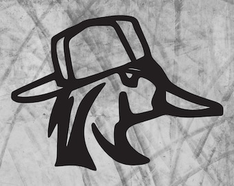 Wood Duck With Hat Premium Vinyl Decal! 4 Colors! 4 Sizes!