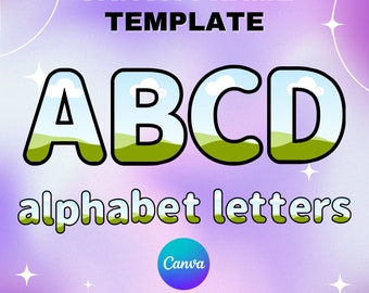 Canva Letters Frame, Canva Frame Alphabet Vorlage, GROSSBUCHSTABEN und Zahlen, Fotobuchstaben hinzufügen Bearbeitbare Canva Letters Vorlage_17