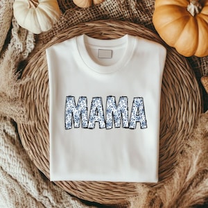 Mama Chinoiserie Coquette Doodle Letters, camisa do dia das mães, download do design de sublimação floral MAMA Coquette