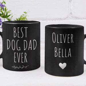 Bester Hundevater überhaupt Becher Großer Hund Papa Becher Personalisierter Hund Papa Tasse Personalisierter Hund Papa Kaffeebecher