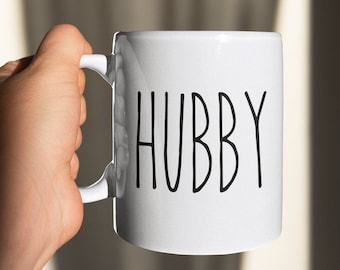 Hubby Mug | Funny Gift for Husband | Hubby Coffee Cup | Husband Birthday Present | Cute Anniversary Gift