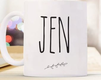 Jen Mug Mug à café Mug personnalisé pour cadeaux Jen
