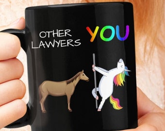 Avocat Licorne Mug pour avocat cadeaux pour avocat drôle avocat cadeaux avocat Mug Esquire Mug Licorne avocat Mug avocat Licorne Mug