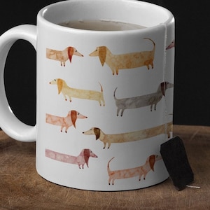 Dauschund Mug Wiener Dog Mug Dachshund Mug Dachshund Coffee Mug Large Dachshund Mug