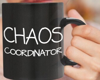 Chaos Coordinator Mugs Chaos Coordinator Funny Mom Gift Coffee Cup