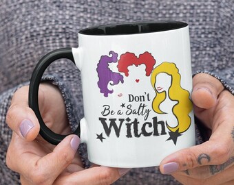 Bad Witch Ceramic Mug | Spooky Halloween Coffee Cup | Funny Witchy Aesthetic Mug | Halloween Party Decor Gift