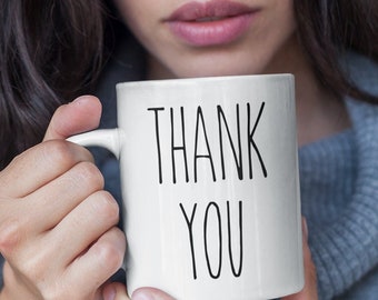 Thank You Mug Gift | Thank You Coffee Cup | Appreciation Gift for Coworker Teacher Nurse | Gratitude Mug | Employee Staff Thank You Gift
