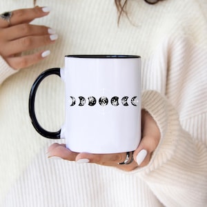 Moon Phases Mug Boho Moon Mugs Moon Gifts Celestial Cup Lunar Mug Astrology Mugs Astronomy Cup