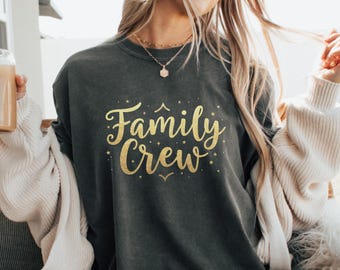 Camiseta da equipe da família, camisetas da família combinando, camiseta de reunião de família, camisetas de férias em família, presente da equipe da família, camisetas divertidas para a família