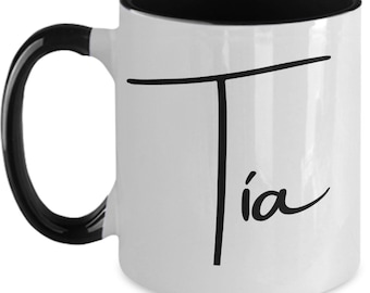 Graha Tia Mug for Tía, gifts for Tía, taza regalo de la tía, Tia Announcement, Tia Mug, Best Tia Ever, Gift for Aunt, Regalo para Tia