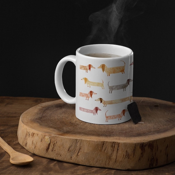 Dauschund Mug Wiener Dog Mug Dachshund Mug Dachshund Coffee Mug Large Dachshund Mug