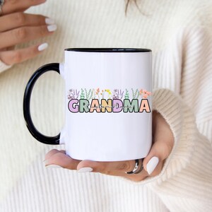 Grandma Mug Gift for Mother&#39;s Day Customized Mug Name Grandma&#39;s Garden inspired Coffee Tea Cup Ceramic Mug Gift for Grandma