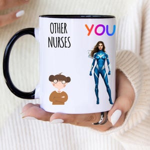 Nurse Appreciation Coffee Mug, Funny Gift for Nurses, Healthcare Worker Mug, Unique Nursing Cup for Coffee Lovers