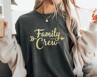 Camiseta da equipe da família, camisetas da família combinando, camiseta de reunião de família, camisetas de férias em família, presente da equipe da família, camisetas divertidas para a família