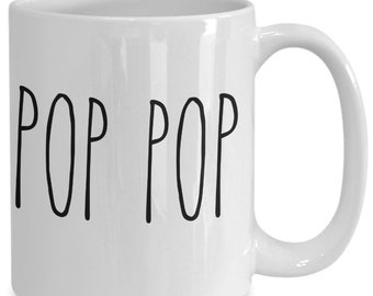 Pop Pop Definition Mug | Funny Grandpa Gift | Best Pop Pop Ever Coffee Cup | Father’s Day Gift from Grandkids | New Grandparent Announcement