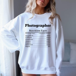Photographer Sweatshirt Gift for Photographers Cozy Photography Apparel Camera Lover Gift Photographer Appreciation Gift