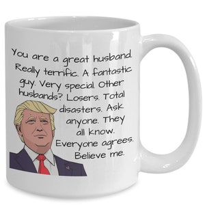 Tazza Trump per il marito Tazza regalo di Natale della moglie Idee regalo di compleanno per il marito