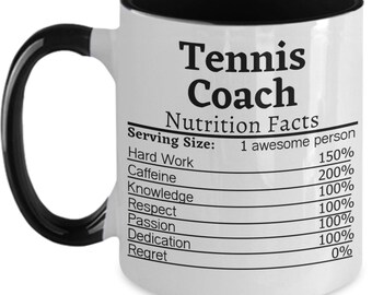 Tennis-Trainer-Ernährungs-Tennis-Trainer-Becher-Tennis-Trainer-Geschenk für Tennis-Trainer Wertschätzung Tennis-Trainer-Kaffeetasse-Tennis-Trainer-Tasse