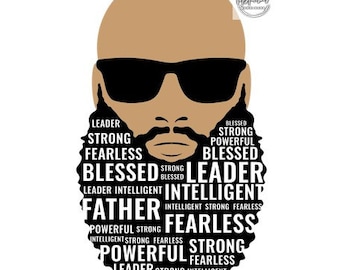 Fearless Father - Strong Black Man Design: Empowering Print (Digital Download)