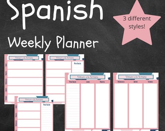 Spanish Weekly Planner