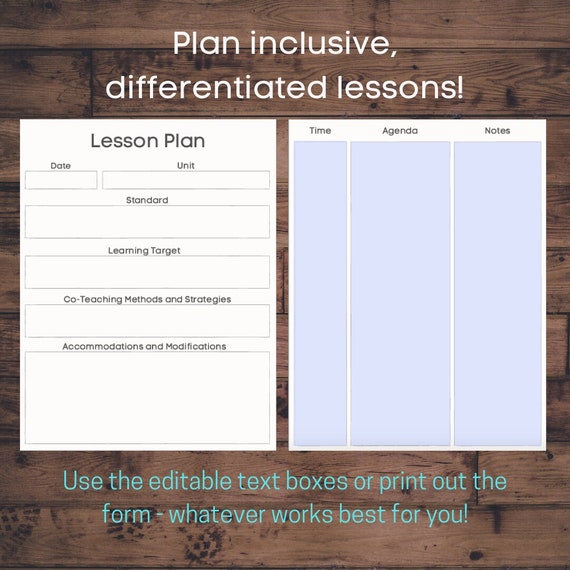 Lesson Plan Format for Special Education 