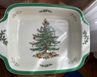 Vintage Spode Christmas Tree Casserole Dish