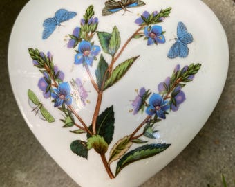 Portmeirion Botanic Garden Heart Shaped Box - Veronica