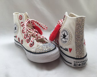 ruby red chuck taylors