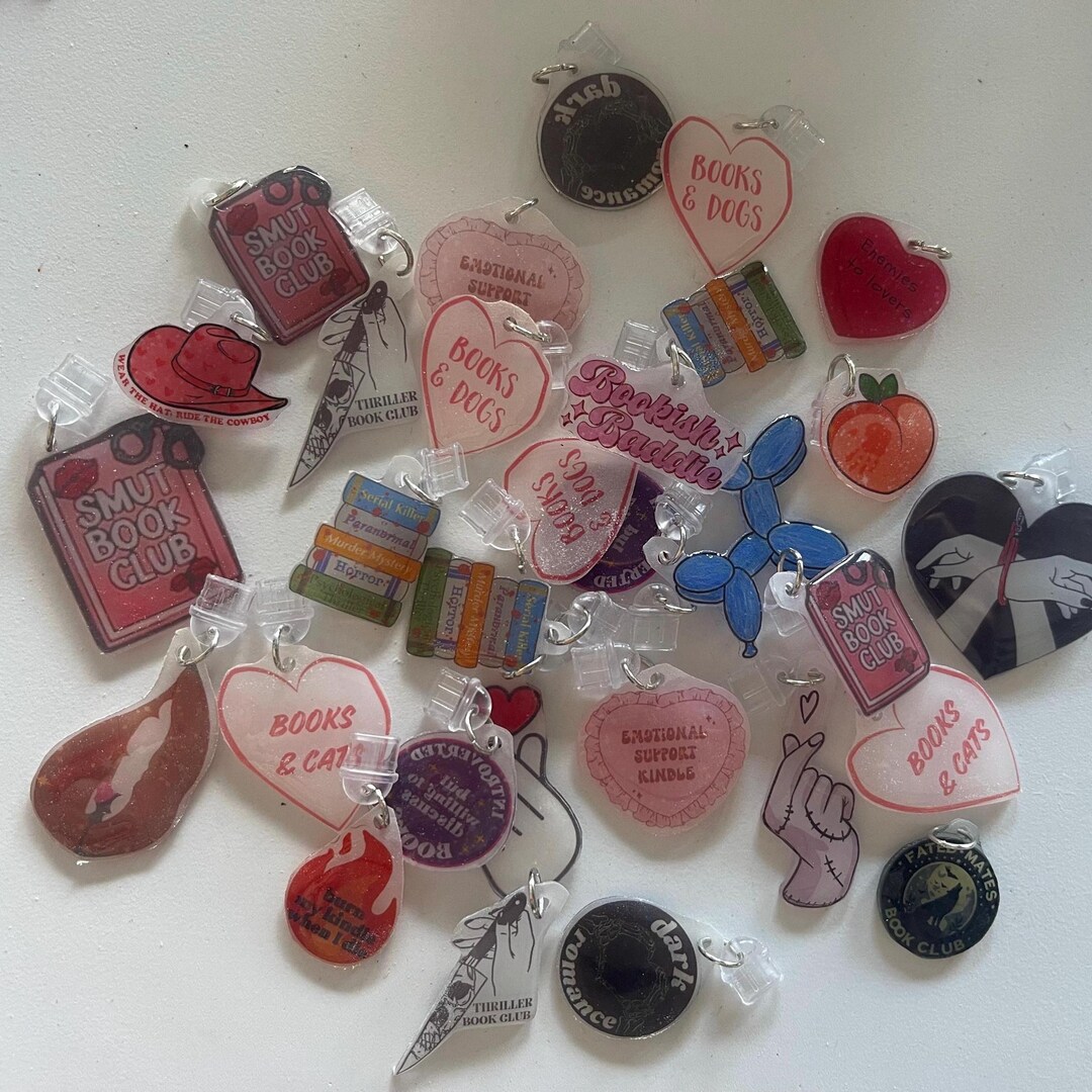 Book Club Charms for Kindle & Phone: Smut, Thriller, Romance