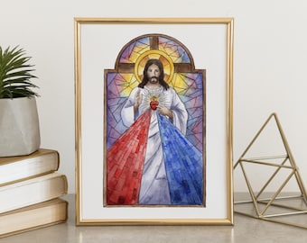 Divine Mercy Stained Glass