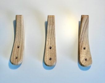Coat Hook, Towel Hook, Oak Hook, minimalist hook, J Hook, Entryway organiser, Hat Rack, Wooden Natural Handmade Hooks, storage holder