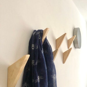 Wooden Oak wall Hooks, Coat Hooks, clothing hooks, Hat and Scarf Hooks, Door Hook Bedroom, Door hooks, Entryway hooks, Handmade