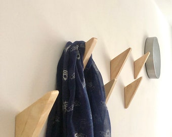 Wooden Oak wall Hooks, Coat Hooks, clothing hooks, Hat and Scarf Hooks, Door Hook Bedroom, Door hooks, Entryway hooks, Handmade