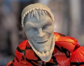 1/12 Imprimé en 3D Red Goo Head Sculpt Spider Villain