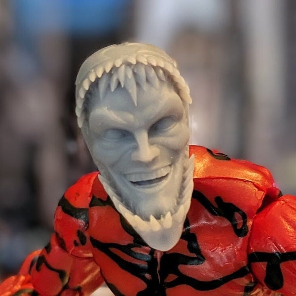 1/12 3D Printed Red Goo Head Sculpt Spider Villain