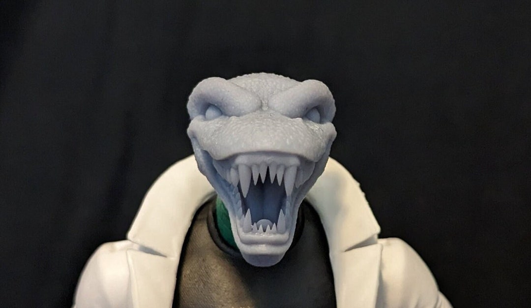 1/12 3D Printed Lizard Head Sculpt Spider Villain - Etsy