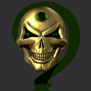 Riddler Skull Cane Prop 3D Model
