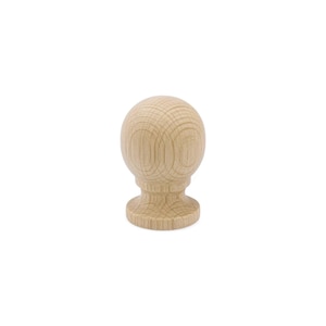 33 mm Ash Wood Round Cabinet Knob
