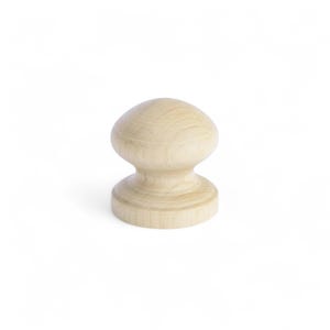 Pomello per mobili classico in legno di betulla da 33 mm