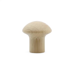 29 mm Oak Wood Mushroom Cabinet Knob