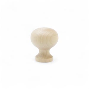32 mm Birch Wood Slim Round Cabinet Knob