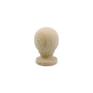 33 mm Oak Wood Round Cabinet Knob