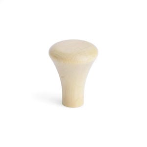 Tirador de armario delgado de madera de abedul de 10 mm
